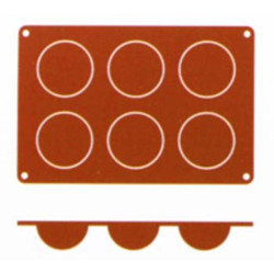 Bakmat silicoon 6 semisfera