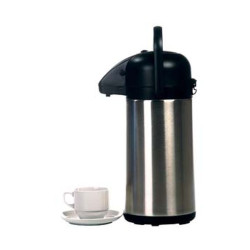 Rvs isoleerkan à pompe 2,2l