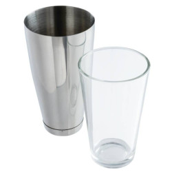 Shaker boston 80cl rvs/glass