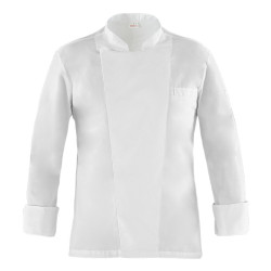 Witte koksjas met lange...