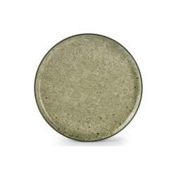Plat bord Ø20cm groen Gravel