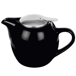 Zwarte theepot porselein...