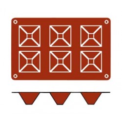 Moule silicone 6 mini-pyramide
