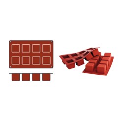 Moule silicone 8 cubes 50x50xh50mm