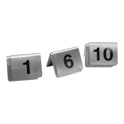 Numéros de table (01-10) inox