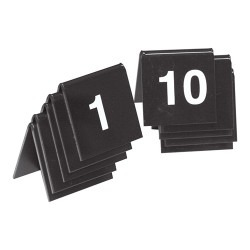 Numéros de table (01-10) plastique