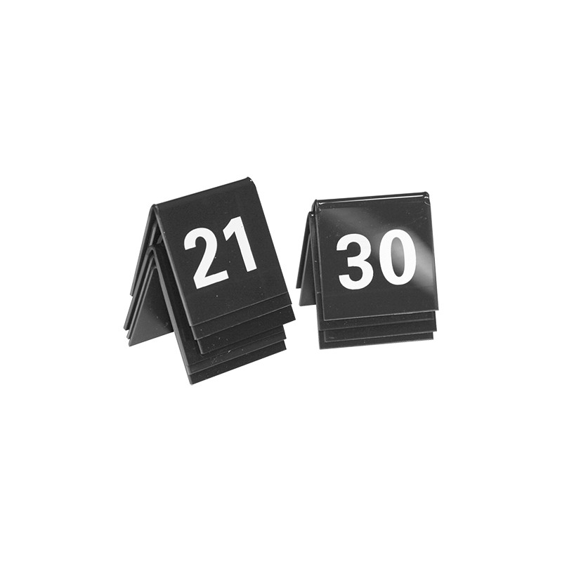 Numéros de table (21-30) plastique
