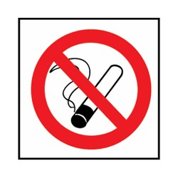 Sticker "Verboden te roken"