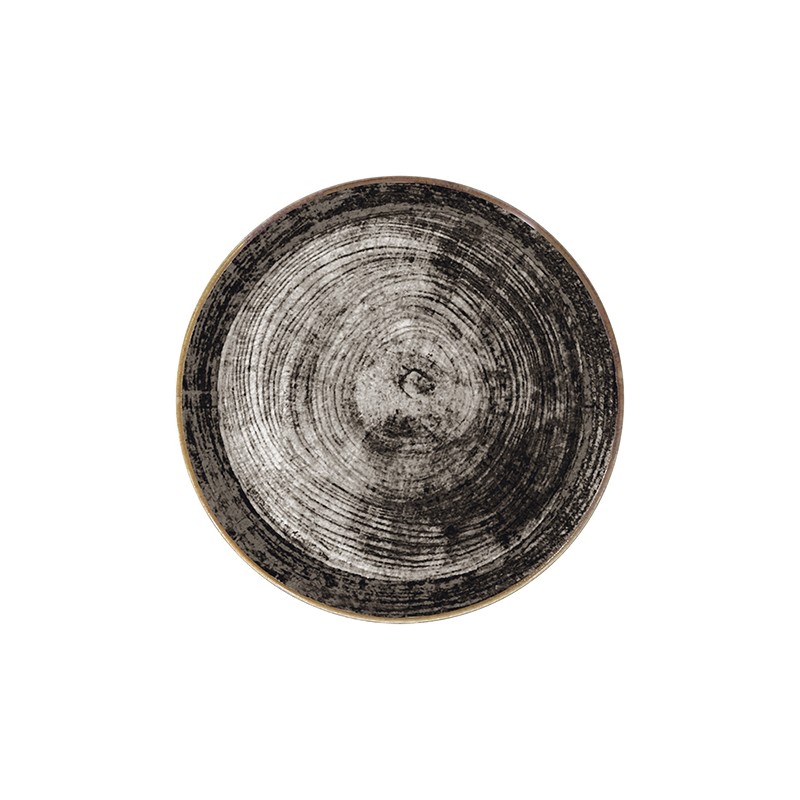 Assiette à pizza Ø31cm bois noir Saturnia