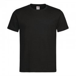 T-shirt noir L 100% coton