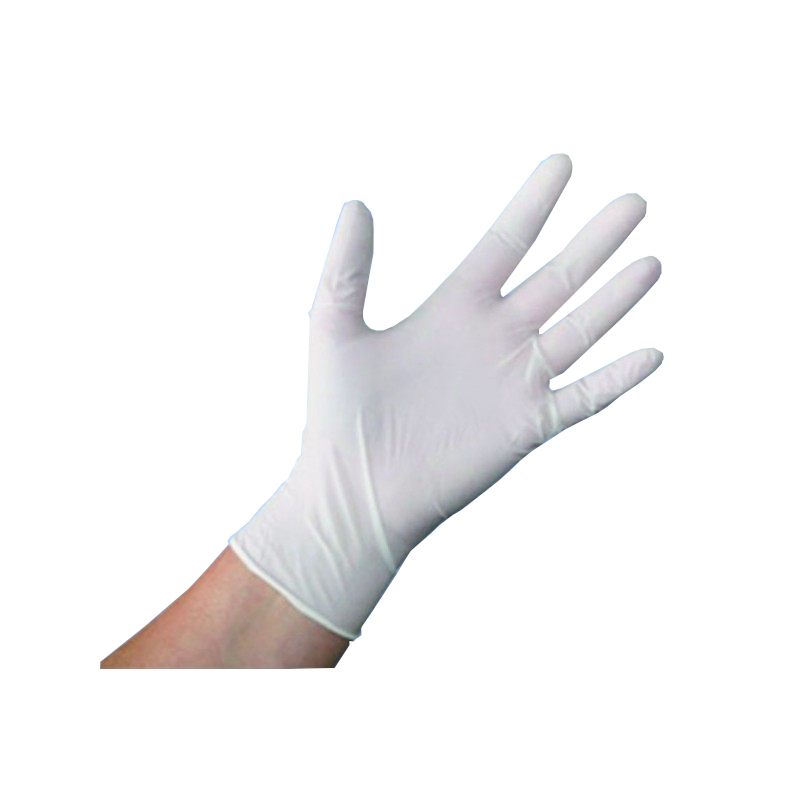 Latex handschoenen wit poedervrij (L)(100stk)