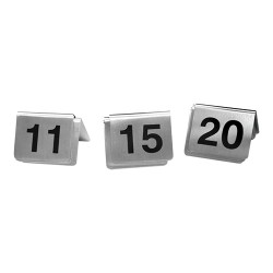 Numéros de table (11-20) inox
