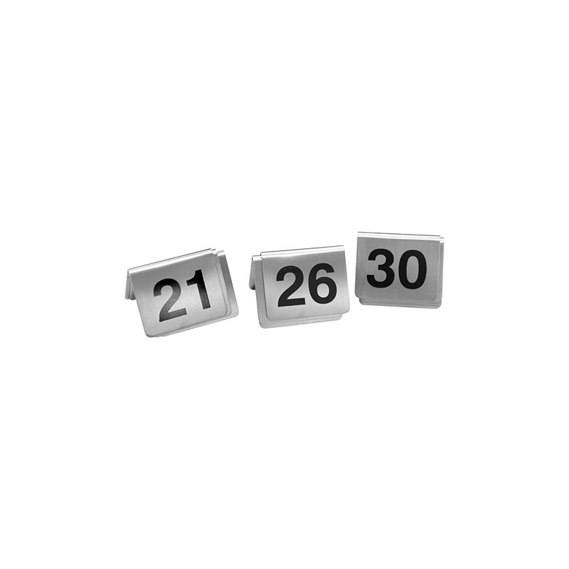 Tafelnummers (21-30) inox