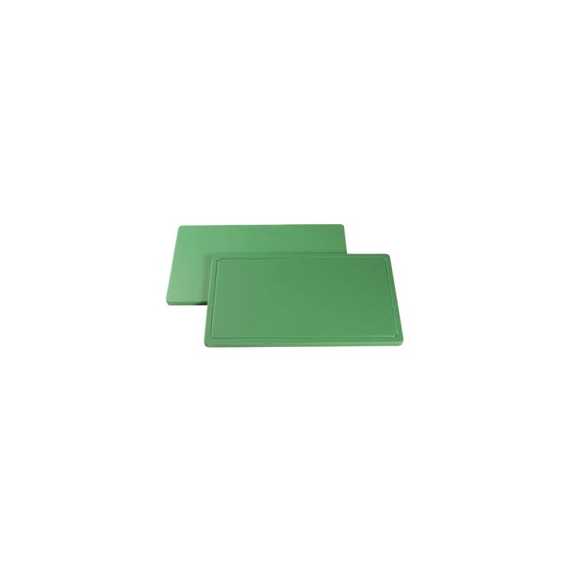 Planche à découper verte s/rainure 40x25x2cm